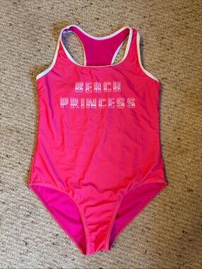 Vigoss Girls Pink Beach Princess Kids One-Piece Swimsuit